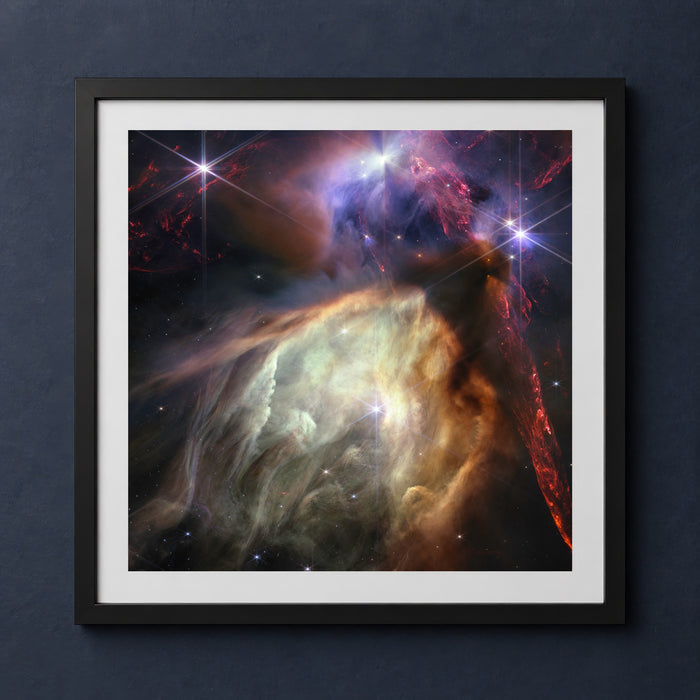 Framed print mockup — Rho Ophiuchi Cloud Complex