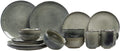 Salt & Pepper Serviesset Meridian - Groen/Blauw 16-delig / 4 personen - 4 dinerborden, 4 ontbijtborden, 4 kommen en 4 kopjes