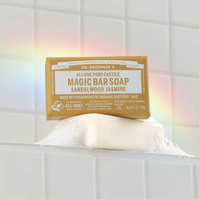 PURE-CASTILE BAR SOAP Sandalwood Jasmine [5 oz]