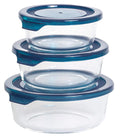 Sareva Glazen Vershoudbakjes Glas - To Go - met Deksels - Ovenschalen - Cook & Fresh - 3 Stuks