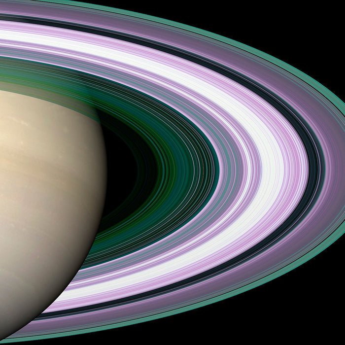 Saturn Purple Rings - high resolution space images - Sky Image Lab