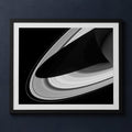 Framed print mockup — Saturn Ring Shadow