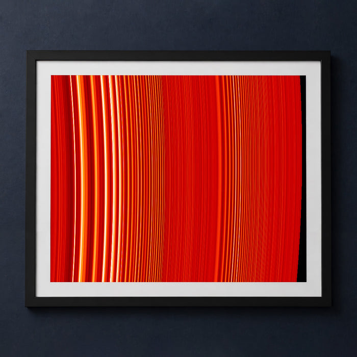 Framed print mockup — Saturn Ring Waves