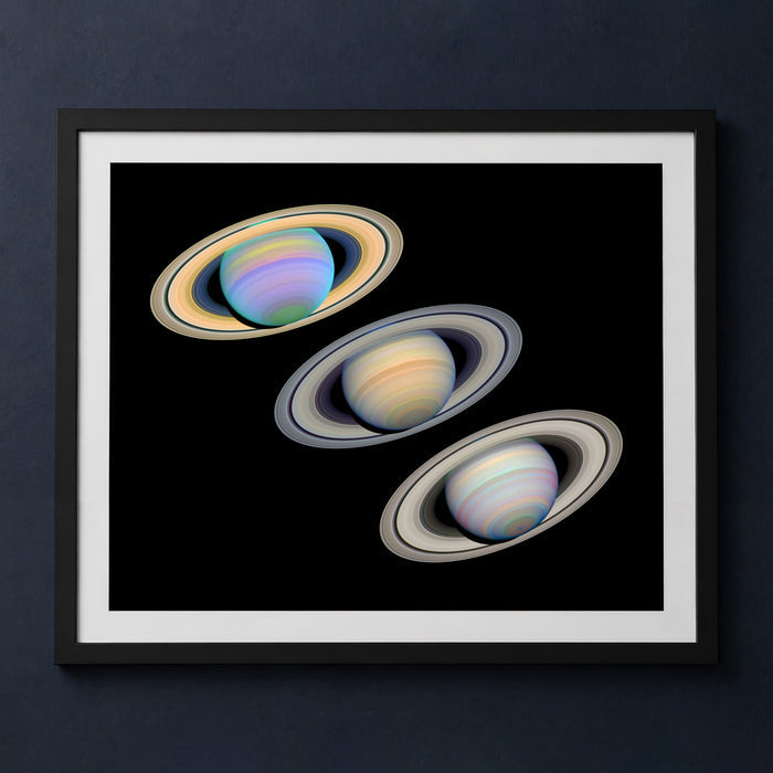 Framed print mockup — Saturn's Maximum Tilt