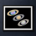 Framed print mockup — Saturn's Maximum Tilt