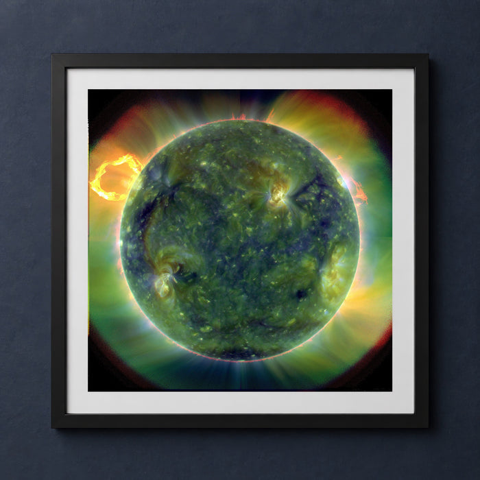 Framed print mockup — SDO First Light