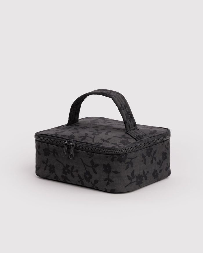Small Cosmetic Case - Charcoal Ditsy Floral