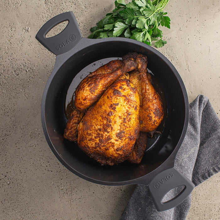 Sola Braadpan met deksel Ceramic Deluxe ø 28 cm - keramische anti-aanbaklaag