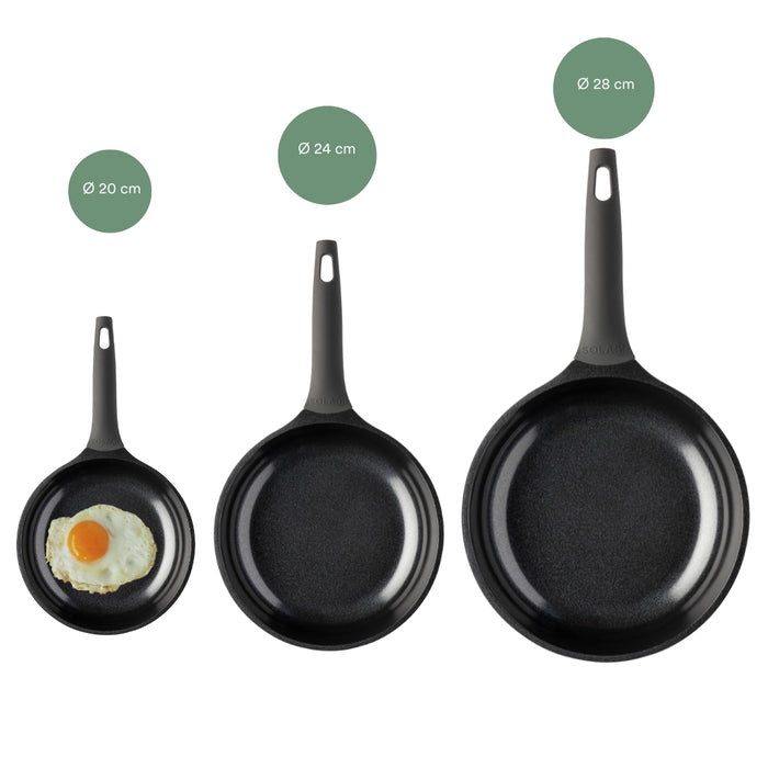 Sola Koekenpan Ceramic Deluxe ø 28 cm - Inductie geschikt - keramische anti-aanbaklaag