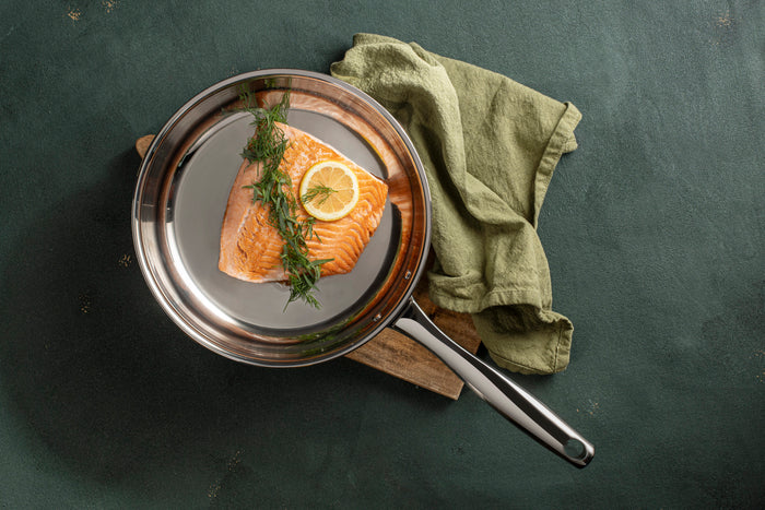 Sola Koekenpan Green Cooking+ Triply RVS ø 20 cm - geschikt voor alle warmtebronnen - zonder anti-aanbaklaag
