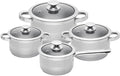 Sola Pannenset Furore 4-Delig RVS Kookpan ø 16, 18, 20 cm & Steelpan ø 16 cm - geschikt voor alle warmtebronnen