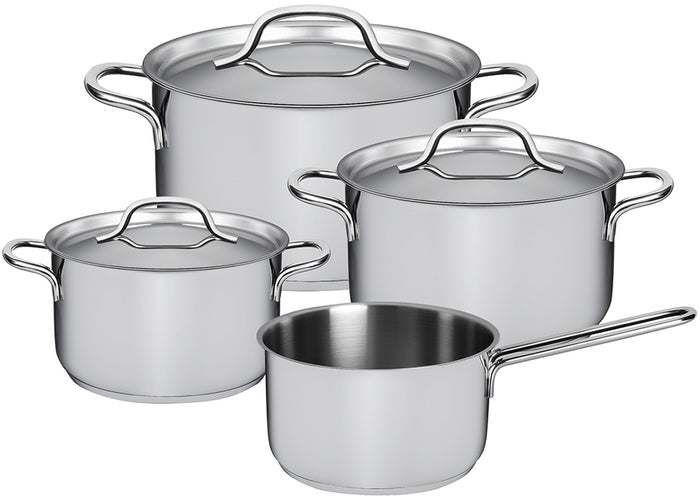 Sola Pannenset Mirage 4-Delig RVS - Kookpan ø 16, 18, 20 cm & Steelpan ø 16 cm - geschikt voor alle warmtebronnen