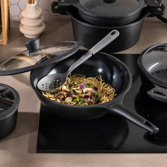 Sola Wokpan met deksel Ceramic Deluxe ø 30 cm - keramische anti-aanbaklaag