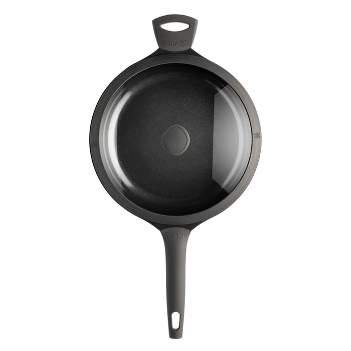 Sola Wokpan met deksel Ceramic Deluxe ø 30 cm - keramische anti-aanbaklaag