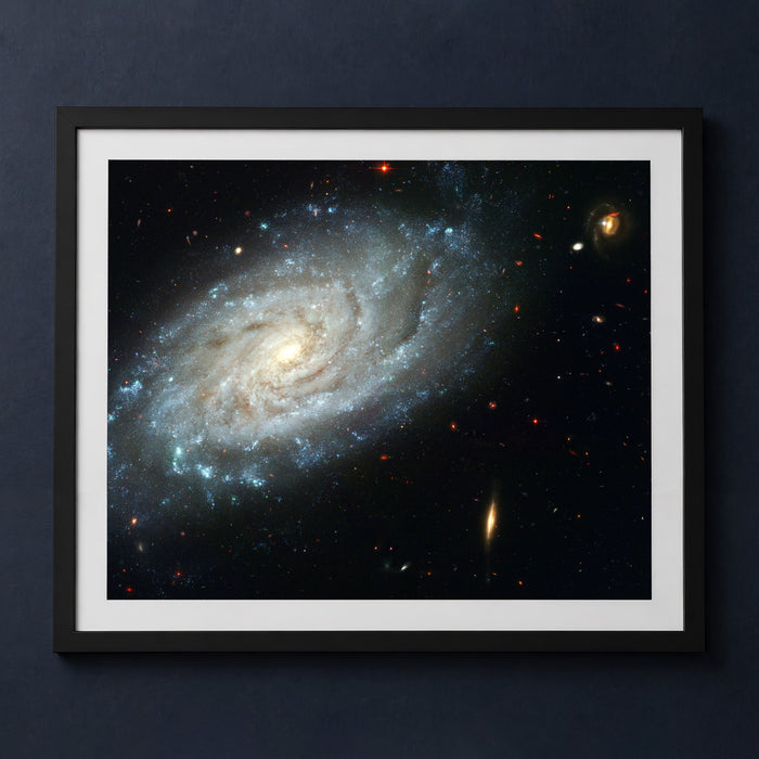Framed print mockup — Spiral Galaxy in Leo