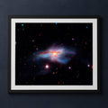 Framed print mockup — Spitzer Colliding Galaxies