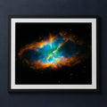 Framed print mockup — Splendid Planetary Nebula