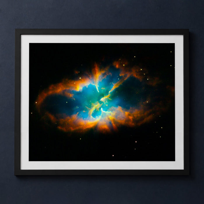 Framed print mockup — Splendid Planetary Nebula