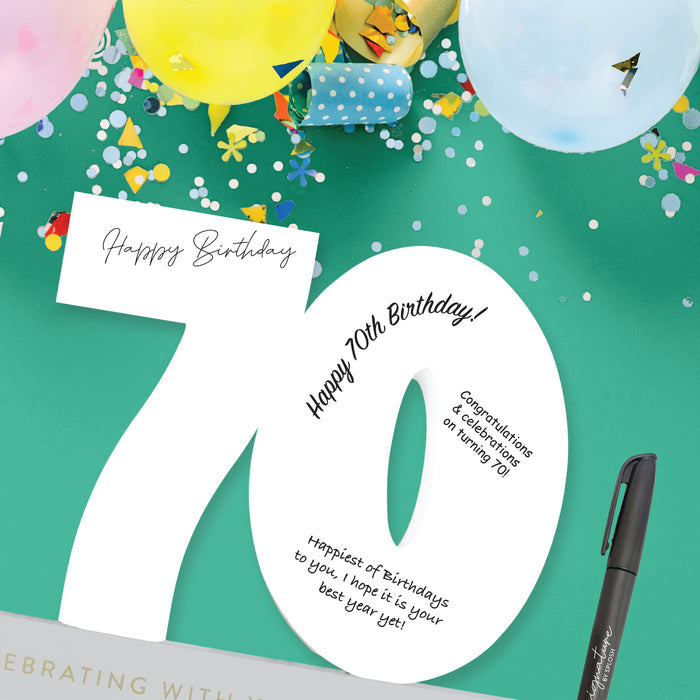 Splosh - 70 Signature Number