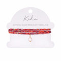 Splosh - Kiki Crimson Flame - Crystal Wrap Jewellery