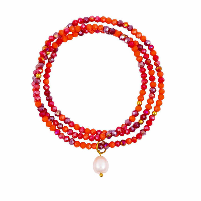 Splosh - Kiki Crimson Flame - Crystal Wrap Jewellery