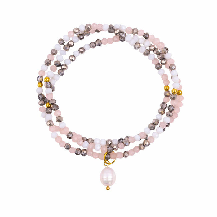 Splosh - Kiki Pink Aurora - Crystal Wrap Jewellery