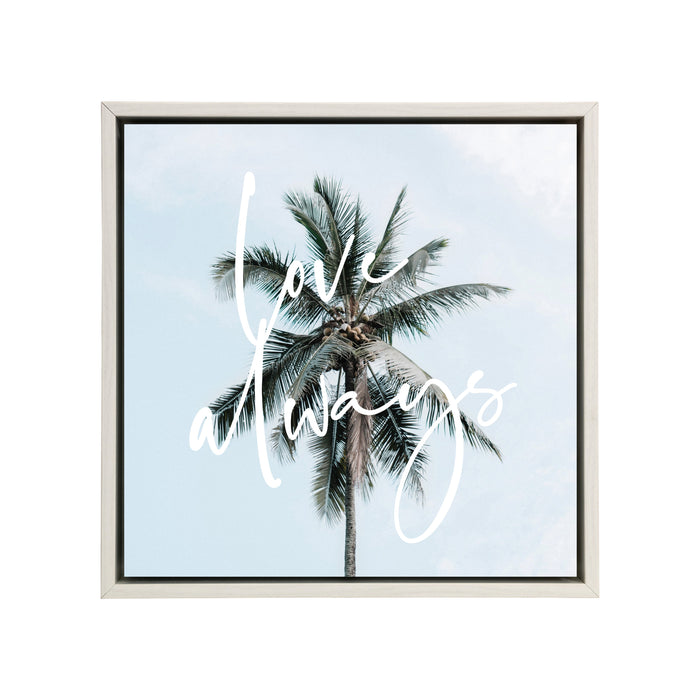 Splosh Tranquil Framed Canvas 34x34 - Love Always