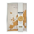 Splosh - Travel Map - Europe XL Desk - White with Silver Frame
