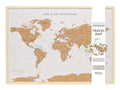 Splosh - Travel Map - World Large - White