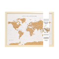 Splosh - Travel Map - World Small - White