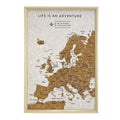 Splosh - Travel Map - XL Desk Europe  - White