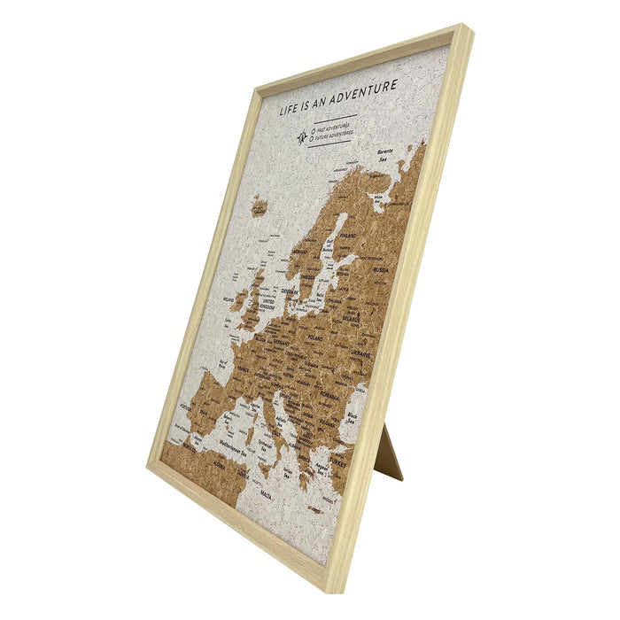 Splosh - Travel Map - XL Desk Europe  - White