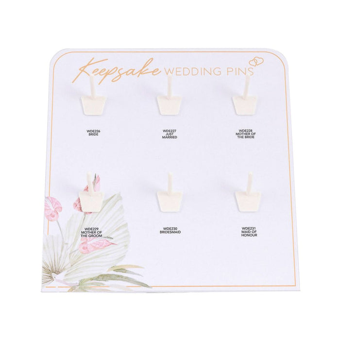 Splosh - Wedding Keepsake Pins Pack