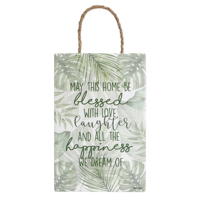 Splosh Botanical Hanging Sign - Happiness
