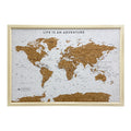 Splosh Travel Map - Medium World Map - White