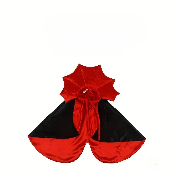 Spooky Vampire Halloween Costume for Cats - Couture Cloak & Hat Set, Perfect for Pet Party & Festival Clothes