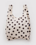 Standard Baggu - Cream and Black Polka Dot