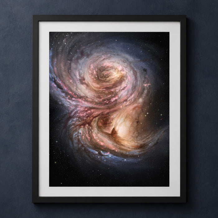 Framed print mockup — Star Factories Distant Universe