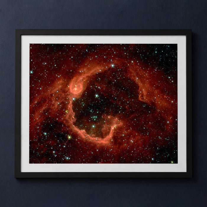 Framed print mockup — Stars in a Bubble