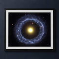 Framed print mockup — Strange Ring Galaxy