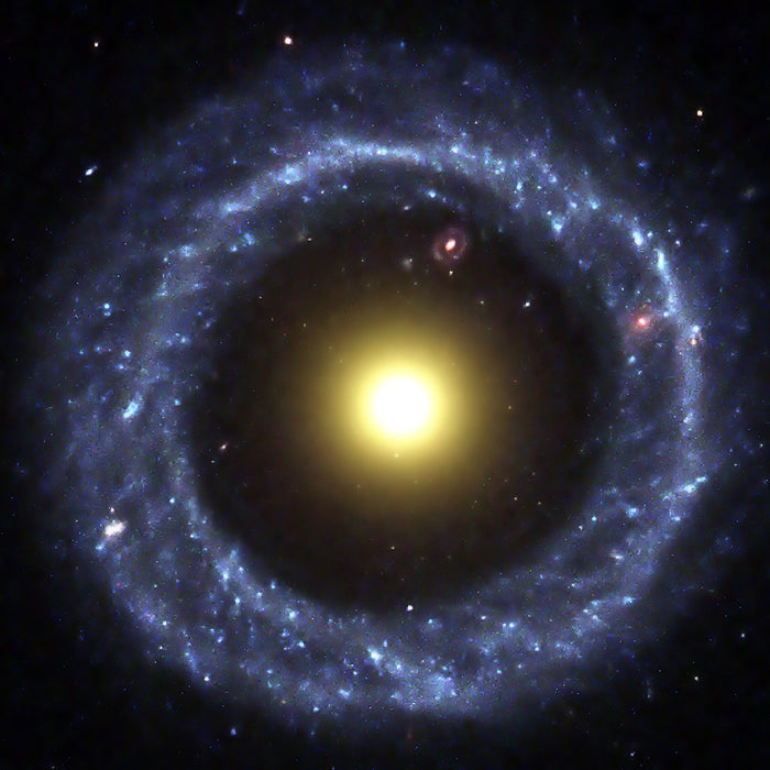 Strange Ring Galaxy - high resolution space images - Sky Image Lab