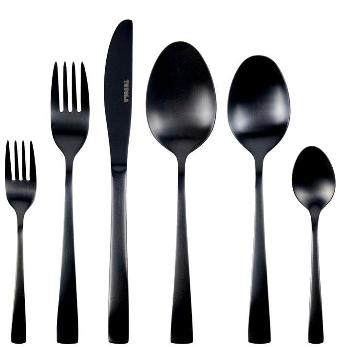 Studio Tavola Bestekset - Classic - Zwart - 42-delig / 8 personen