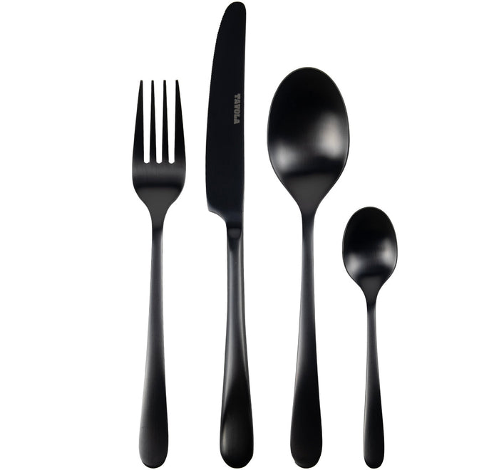 Studio Tavola Bestekset - Modern - Zwart - 16-delig / 4 personen