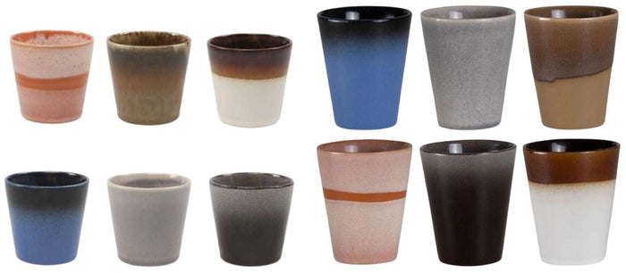 Studio Tavola Koffieset - Koffiekopjes & Cappuccinokopjes - Earth - 12 stuks