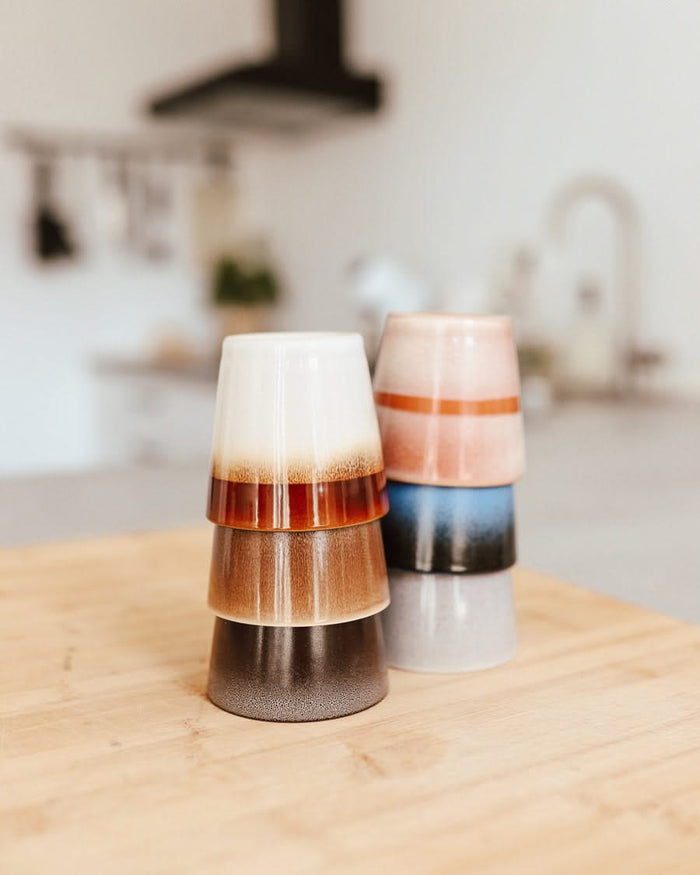 Studio Tavola Koffieset - Koffiekopjes & Cappuccinokopjes - Earth - 12 stuks