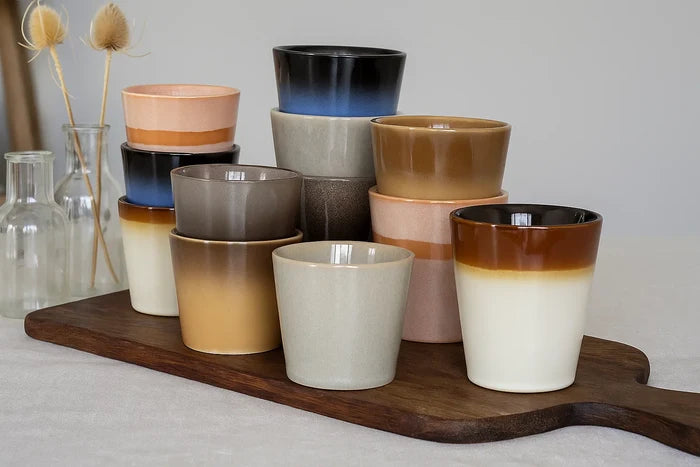 Studio Tavola Koffieset - Koffiekopjes & Cappuccinokopjes - Earth - 12 stuks
