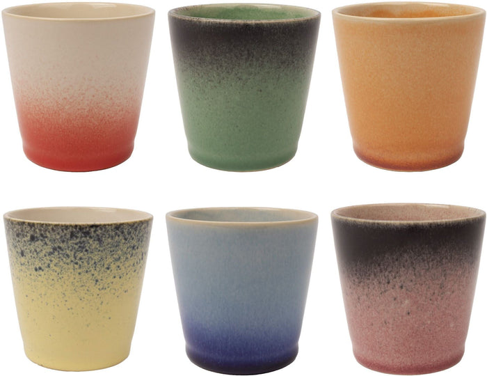 Studio Tavola Koffieset - Koffiekopjes & Cappuccinokopjes - Fire - 12 stuks