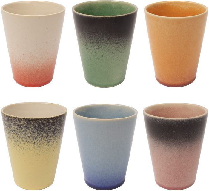 Studio Tavola Koffieset - Koffiekopjes & Cappuccinokopjes - Fire - 12 stuks