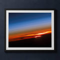 Framed print mockup — Sunset from the ISS