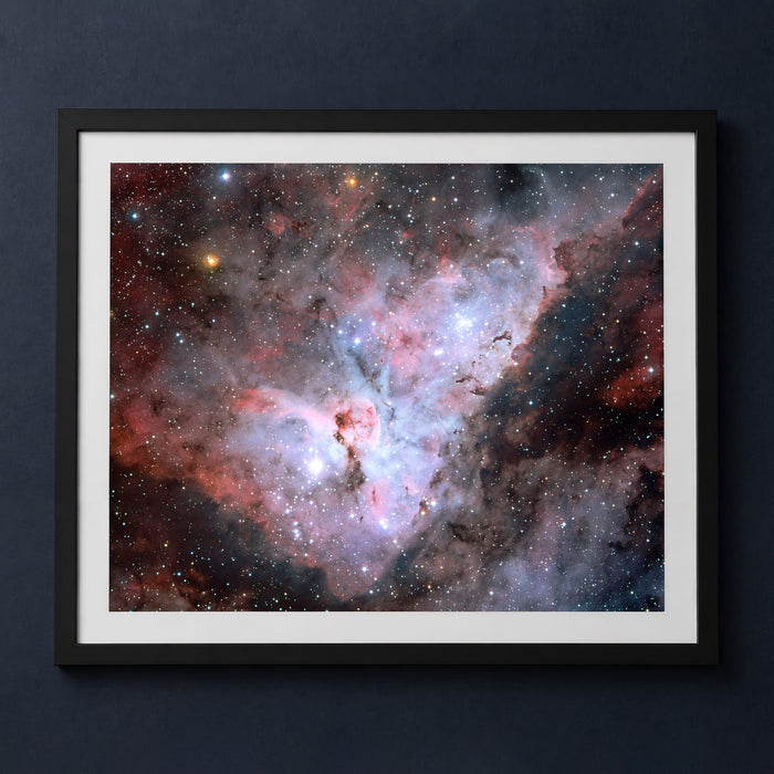 Framed print mockup — The Great Carina Nebula